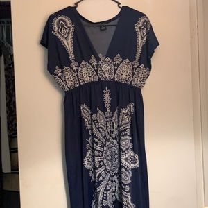 Cute Navy & White Dress